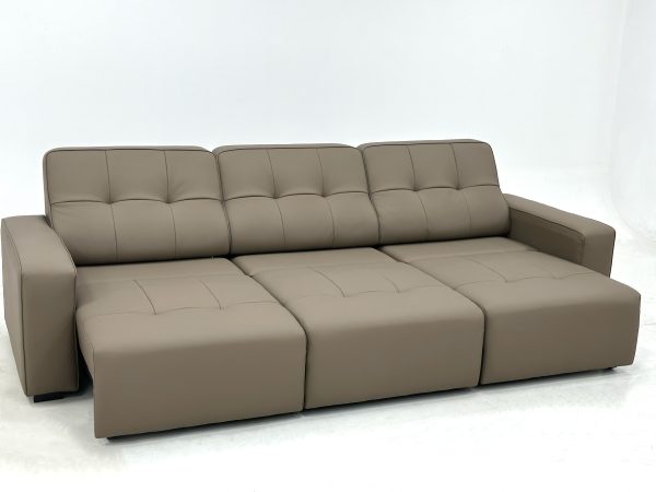 Small Leather Sofa Electric Sofa for Apartment Space-Saving & Stylish