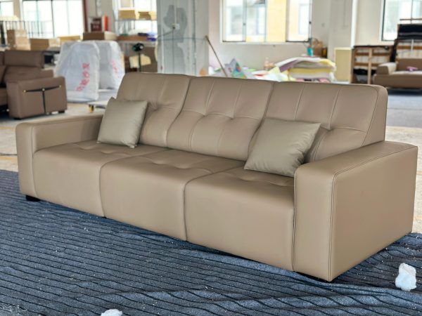 Small Leather Sofa Electric Sofa for Apartment Space-Saving & Stylish - Image 4