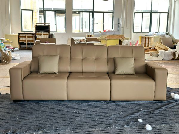 Small Leather Sofa Electric Sofa for Apartment Space-Saving & Stylish - Image 5