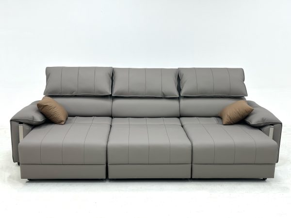 Leather Chaise Lounge Sofa Fully Automatic Perfect for Reading & Relaxing - Image 2