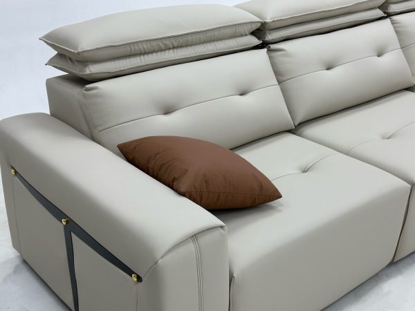 Leather Futon Sofa Converts to Bed in Seconds Electric Sofa for Apartment - Image 5