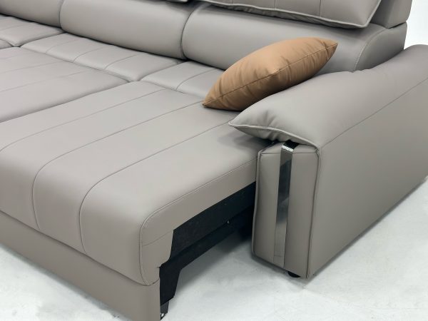 Leather Chaise Lounge Sofa Fully Automatic Perfect for Reading & Relaxing - Image 5