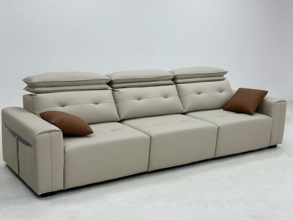 Leather Futon Sofa Converts to Bed in Seconds Electric Sofa for Apartment - Image 6