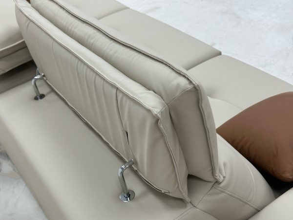 Leather Futon Sofa Converts to Bed in Seconds Electric Sofa for Apartment - Image 7