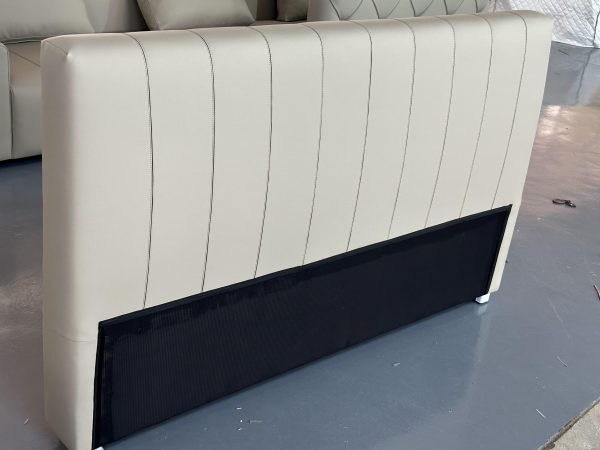 Italian Full Grain Leather Bed Queen Modern Design - Image 6
