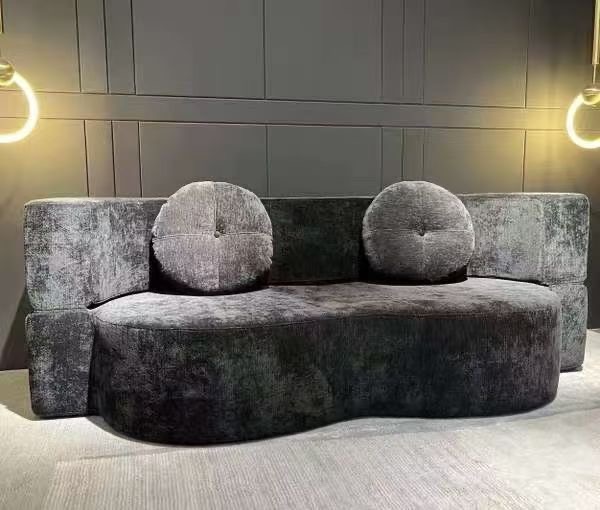 Modern Vacuum Compressed Sofa Tofu Height Density Sponge Modular Sofa