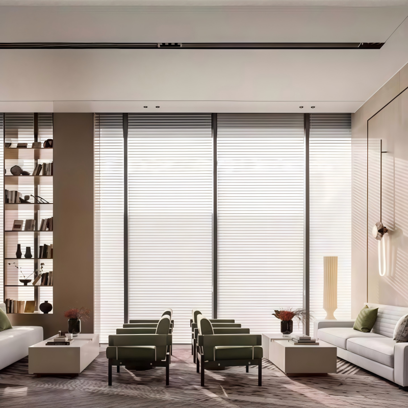 Hotel reception waiting area seating custom solid wood sofa set