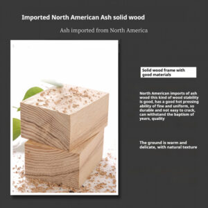 Solid ash wood sofa frame structure