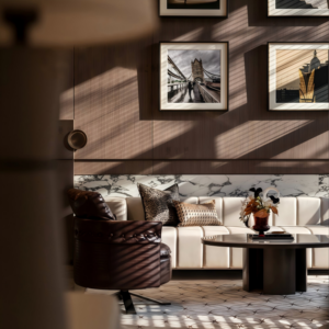 Light luxury hotel lobby reception sofa set