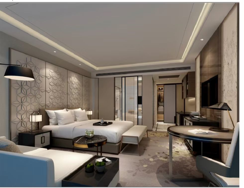 Custom Complete Room Furniture Set For Star Grade Hotel Guest Room Modern Luxury Hotel Bedroom Full Furniture Project Customization