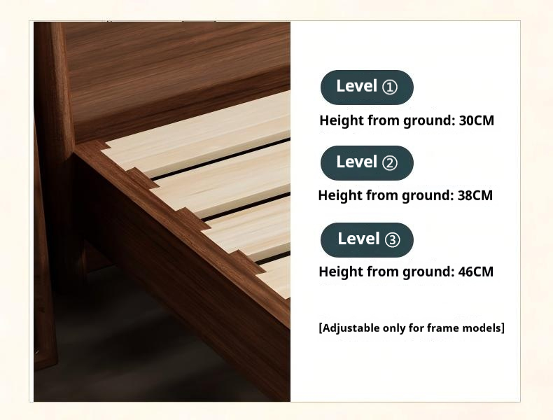 Upgraded narrow-gap wooden bed slat base for mattress support