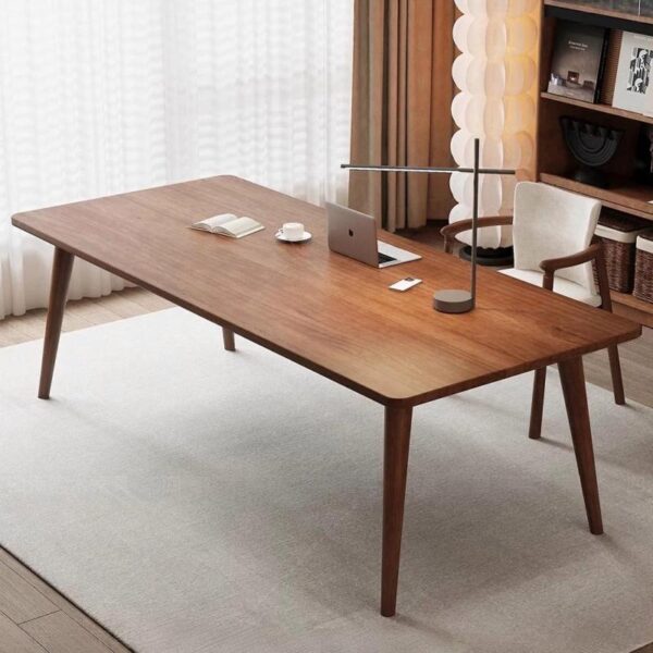 Import solid wood long table home double study desk simple rectangular computer workstation
