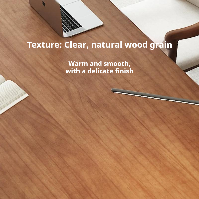 Solid wood table top close up clear natural wood grain warm smooth delicate finish home study desk